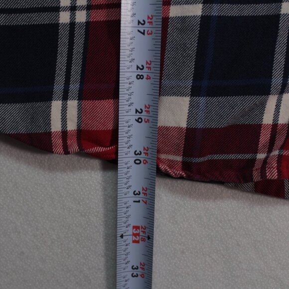 Izod Shirt Men's XXL Multicolor Long Sleeve Plaid Highland Twill Flannel - Picture 5 of 7